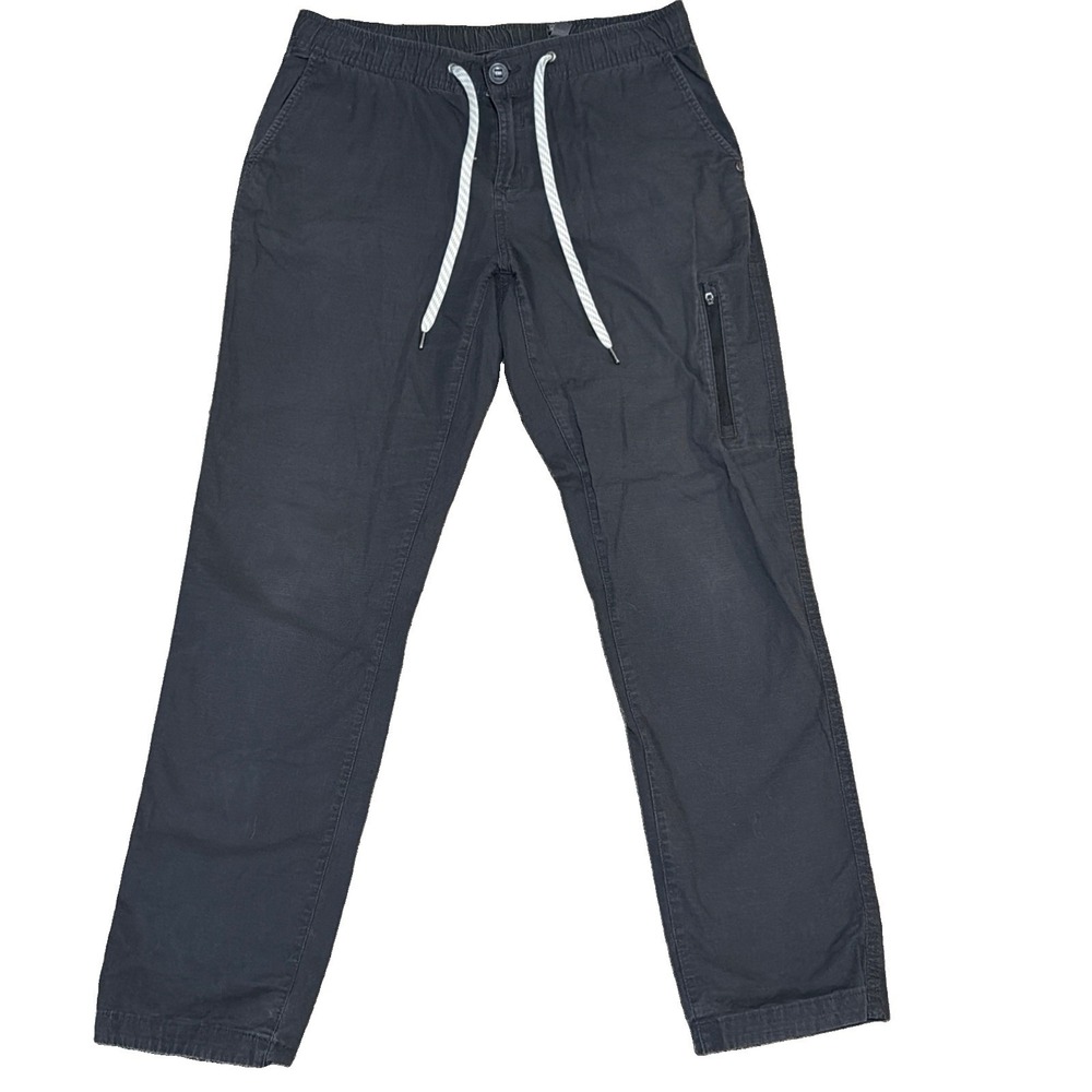 Vuori Women's Ripstop Pant M (31x29) Gray Organic Cotton Stretch VW401 Hiking